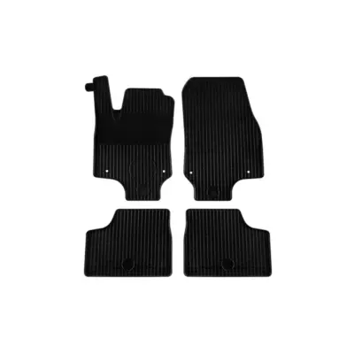 Tappetini Gomma Set 4 Pezzi Nero per Opel Astra G 1998-2003