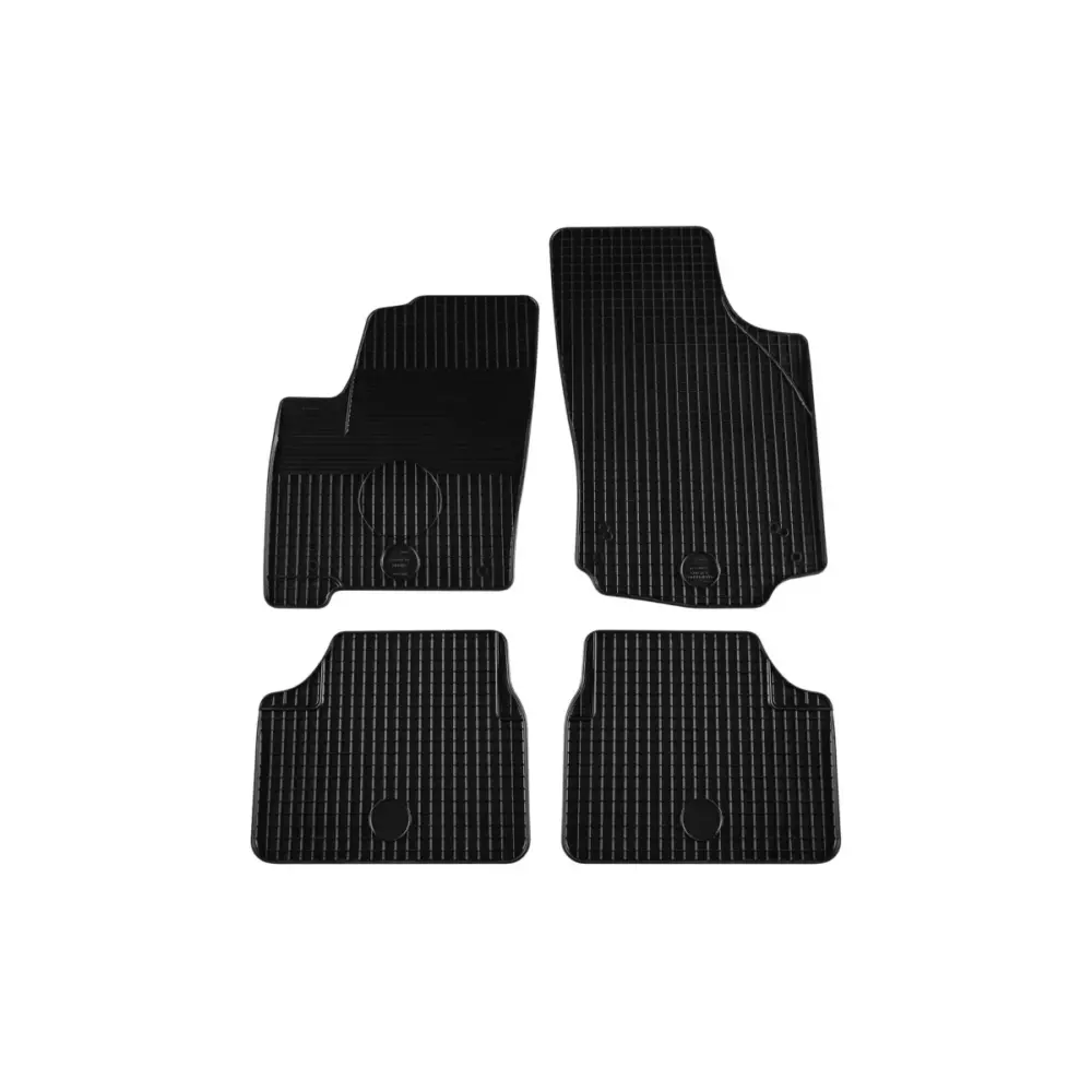 Tappetini Gomma Set 4 Pezzi Nero per Opel Meriva A-b 2002-2017