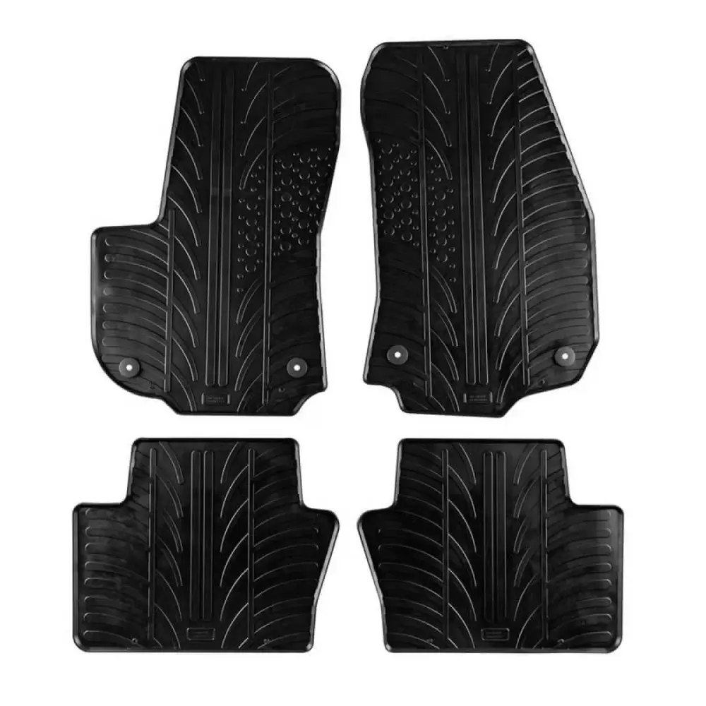 Tappetini Gomma Set 4 Pezzi Nero per Opel Zafira B 2005-2014