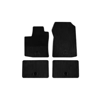Tappetini Gomma Set 4 Pezzi Nero per Renault Twingo 2007-2014