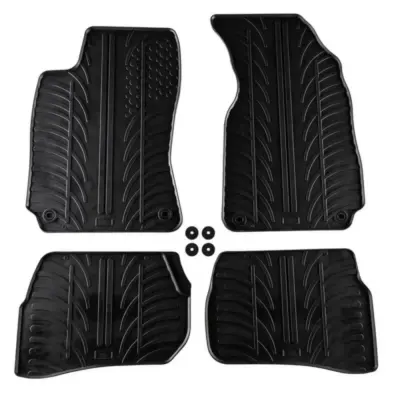 Tappetini Gomma Set 4 Pezzi Nero per Volkswagen Passat 3B 3bg 1998-2005