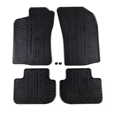 Tappetini Gomma Set 4 Pezzi per Alfa Romeo 147 2000-2009 Nero