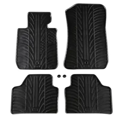 Tappetini Gomma Set 4 Pezzi per BMW X1 E84 2009-2015 Neri