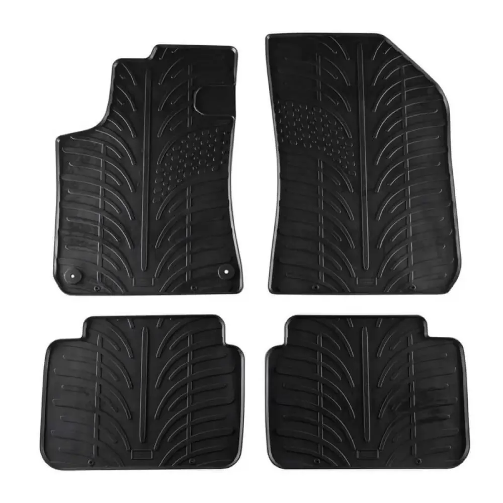 Tappetini Gomma Set 4 Pezzi per Peugeot 308 Sw 2013- Nero