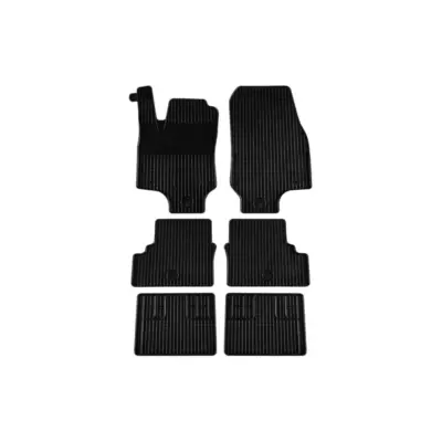 Tappetini Gomma Set 6 Pezzi Nero per Opel Zafira a 1999-2004