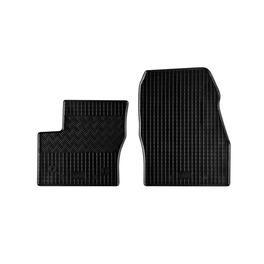 Tappetini Gomma Specifici 2 Pezzi Neri per Ford Tourneo dal 2014 2 Posti