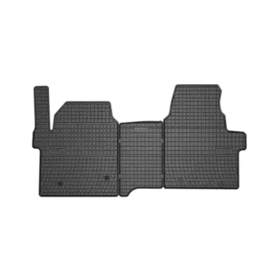 Tappetini Gomma Specifici 3 Pezzi Anteriore Nero per Ford Transit Custom
