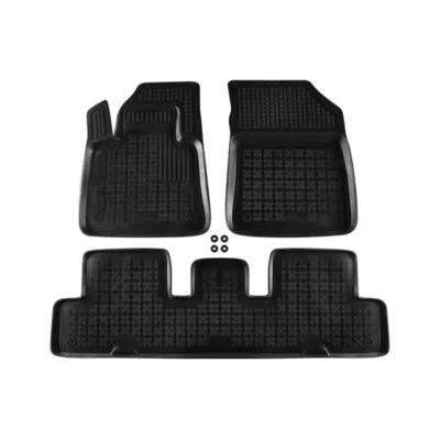 Tappetini Gomma Specifici 3 Pezzi Neri per Citroën C4 Picasso 2013-2018
