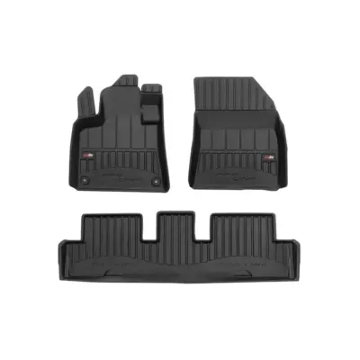 Tappetini Gomma Specifici 3 Pezzi Neri per Citroën C4 Picasso dal 2013