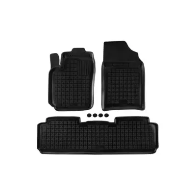 Tappetini Gomma Specifici 3 Pezzi Neri per Citroën Xsara Picasso 1999-2010