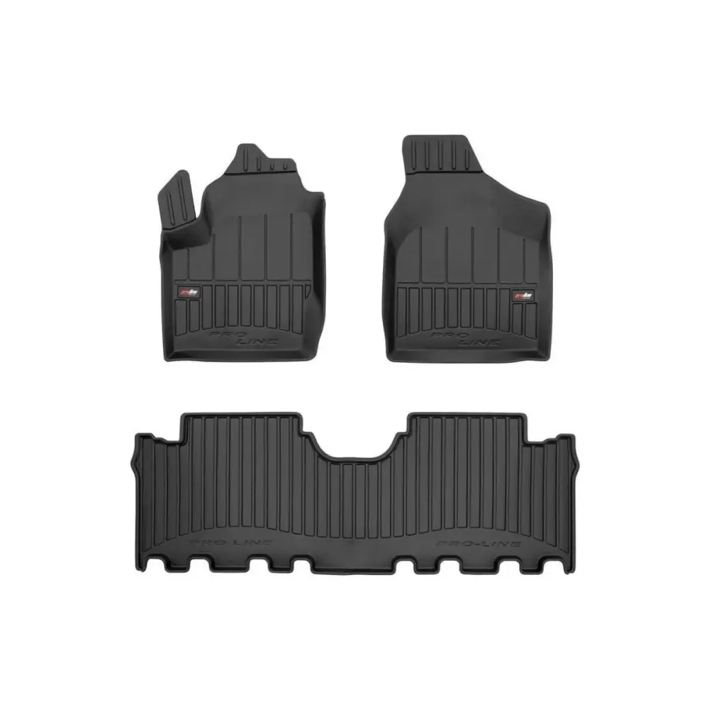Tappetini Gomma Specifici 3 Pezzi Neri per Ford Galaxy 1995-2005