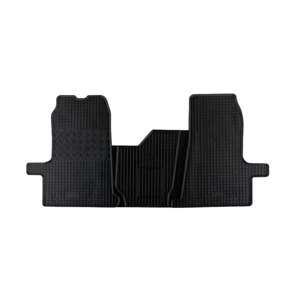 Tappetini Gomma Specifici 3 Pezzi Neri per Ford Transit 2000> 3 Posti