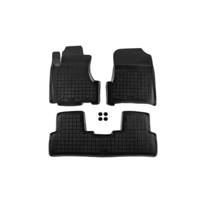 Tappetini Gomma Specifici 3 Pezzi Neri per Honda Cr-v 2007-2012