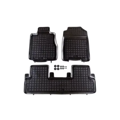 Tappetini Gomma Specifici 3 Pezzi Neri per Honda Cr-v 2011-2018