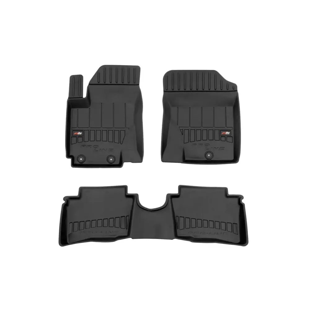 Tappetini Gomma Specifici 3 Pezzi Neri per Hyundai I20 2008-2014