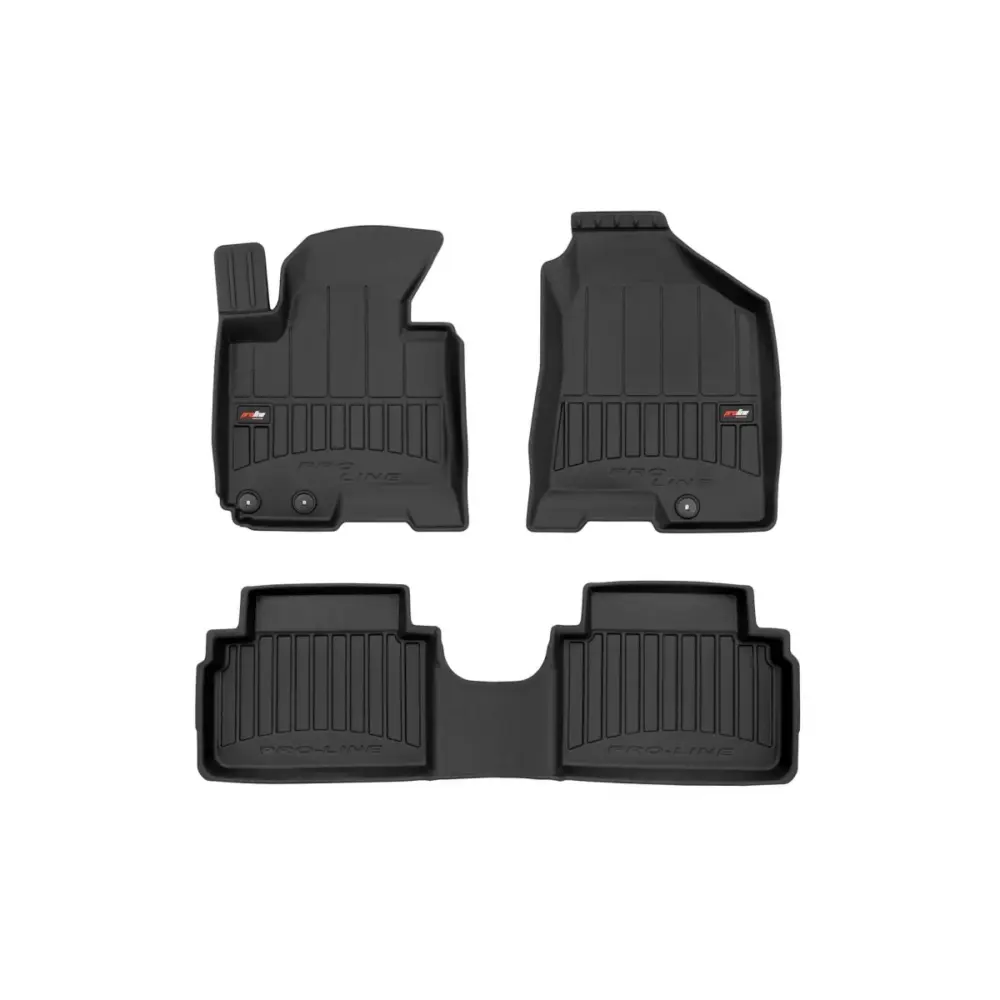 Tappetini Gomma Specifici 3 Pezzi Neri per Hyundai IX35 2009-2015
