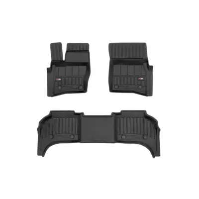 Tappetini Gomma Specifici 3 Pezzi Neri per Land Rover Defender L663 dal 2020