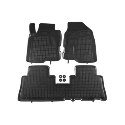 Tappetini Gomma Specifici 3 Pezzi Neri per Opel Antara 2006-2015