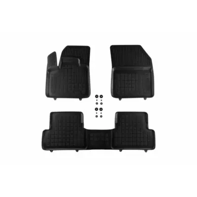 Tappetini Gomma Specifici 3 Pezzi Neri per Peugeot 3008 Phev 4X2 2020-2024