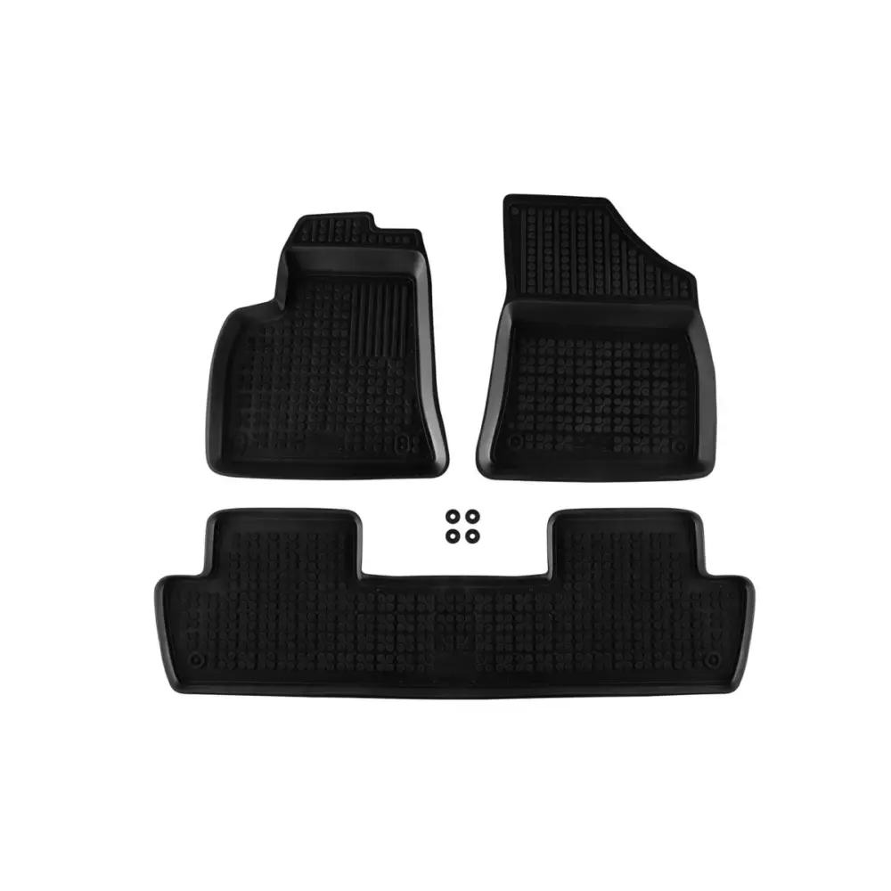 Tappetini Gomma Specifici 3 Pezzi Neri per Peugeot 5008 2009-2017