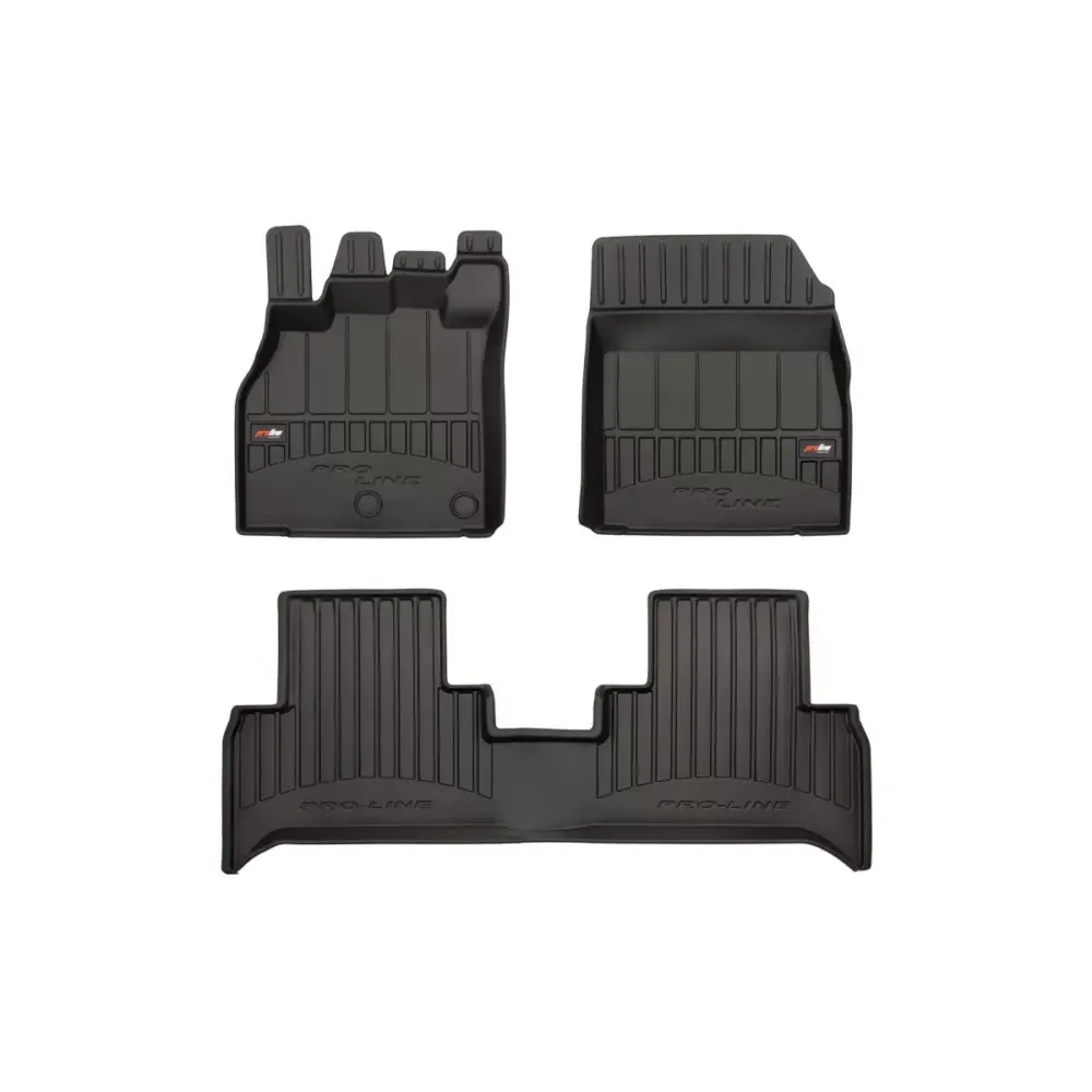 Tappetini Gomma Specifici 3 Pezzi Neri per Renault Scenic Grand Scenic 2009-2016