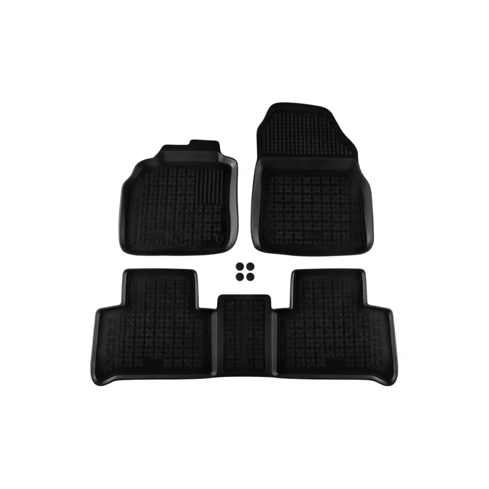 Tappetini Gomma Specifici 3 Pezzi Neri per Renault Scenic Grand Scenic 2003-2016