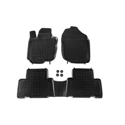 Tappetini Gomma Specifici 3 Pezzi Neri per Toyota RAV4 2006-2012