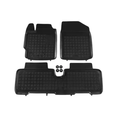 Tappetini Gomma Specifici 3 Pezzi Neri per Toyota Yaris 2005-2011