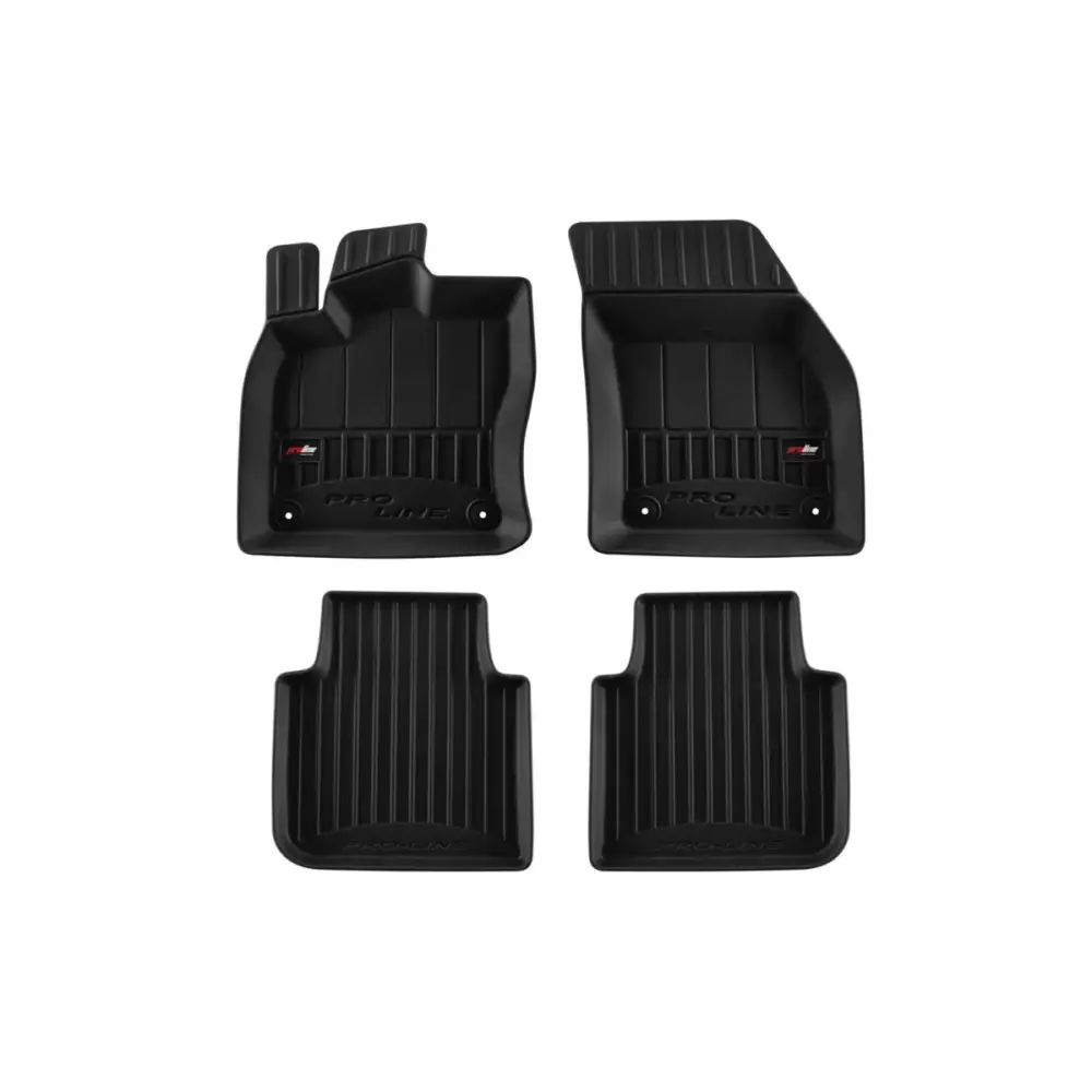 Tappetini Gomma Specifici 3 Pezzi Neri per Volkswagen Tiguan Allspace 2017-2024