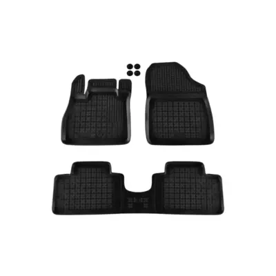 Tappetini Gomma Specifici 3 Pezzi Nero per Renault Grand Scenic dal 2016