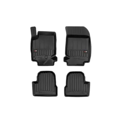 Tappetini Gomma Specifici 3D Proline 4 Pezzi Neri per Opel Corsa F dal 2019