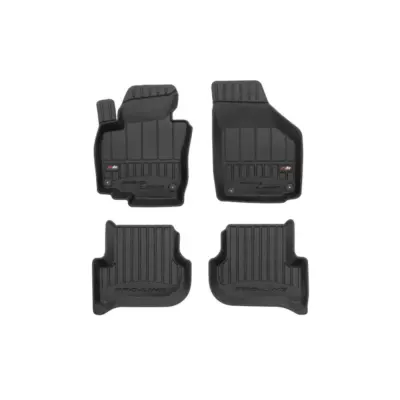 Tappetini Gomma Specifici 3D Proline 4 Pezzi Neri per Skoda Yeti 2009-2017