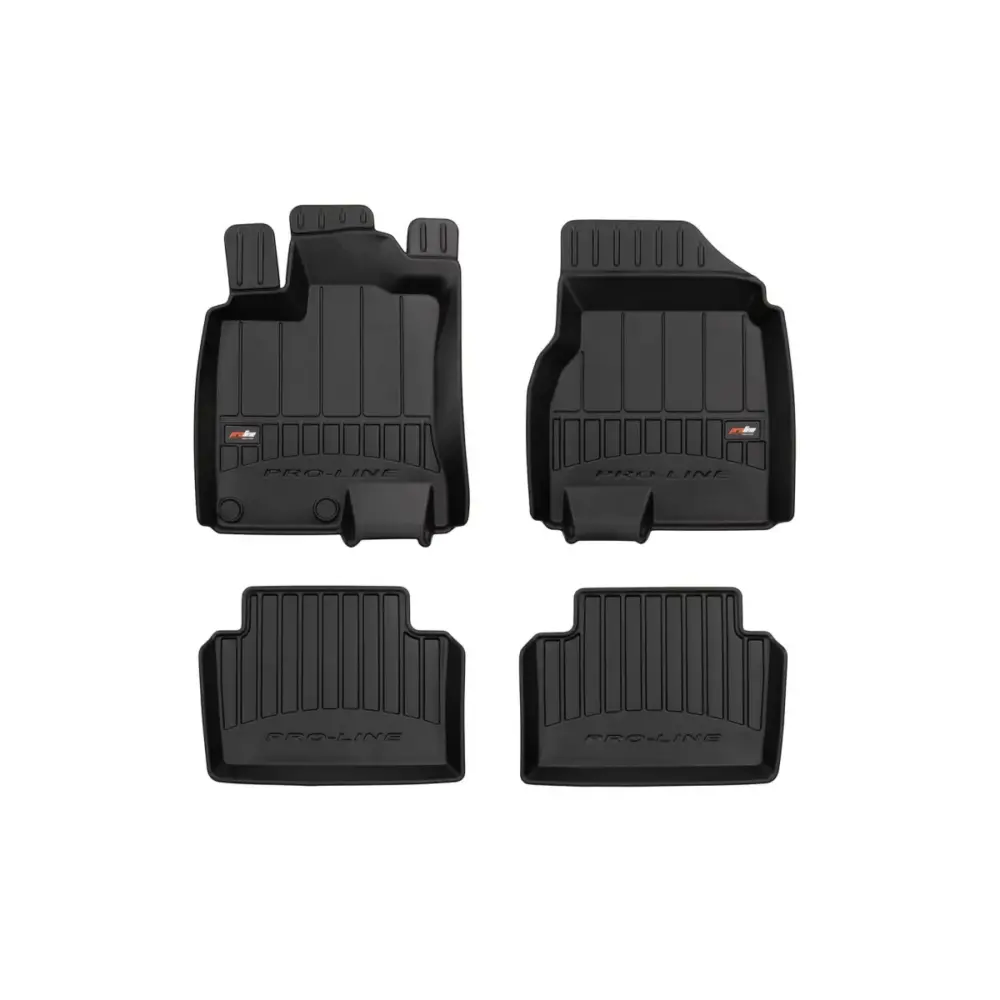 Tappetini Gomma Specifici 3D Proline Neri Set 4 Pezzi per Nissan Qashqai
