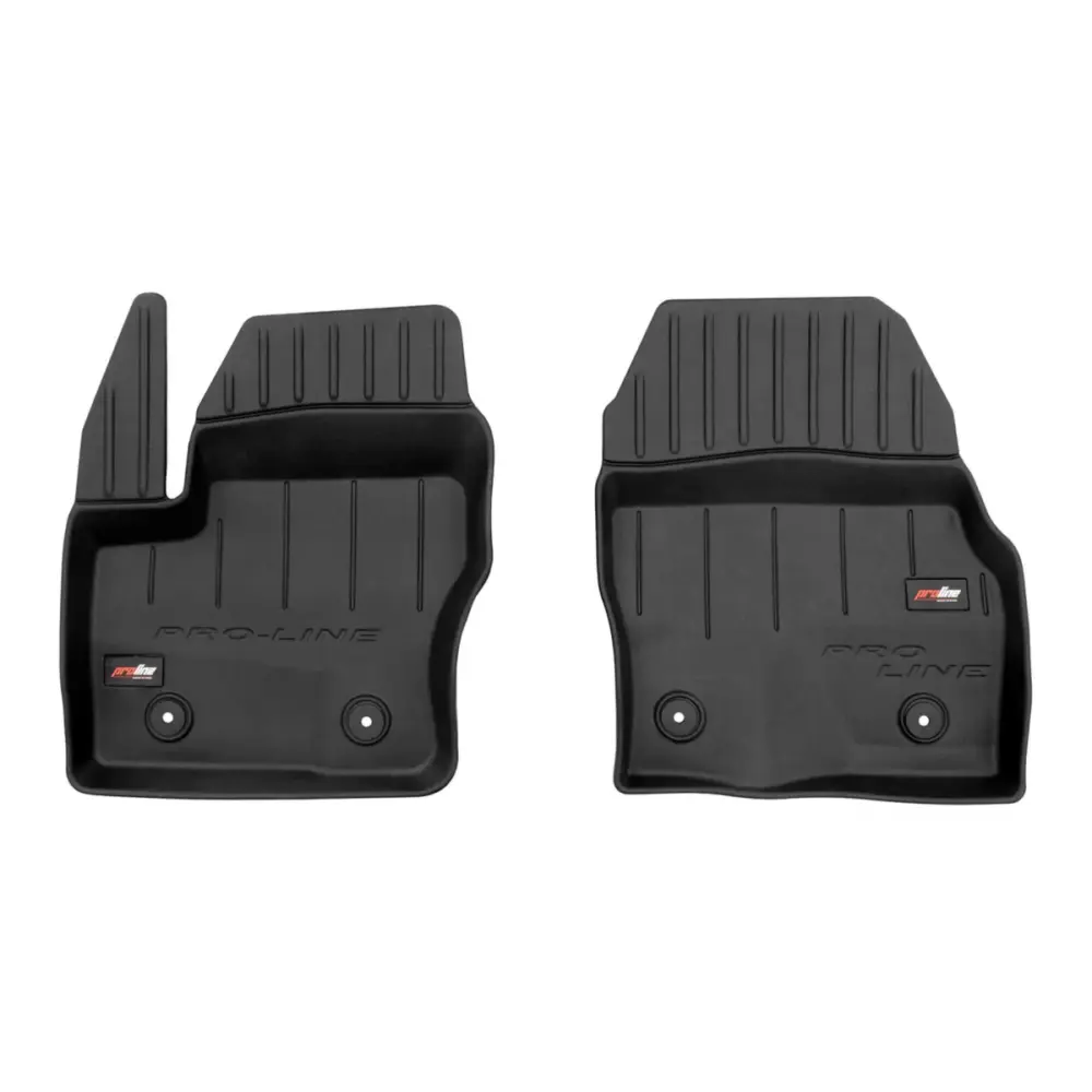 Tappetini Gomma Specifici 3D Proline Nero 2 Pezzi per Ford Transit Connect