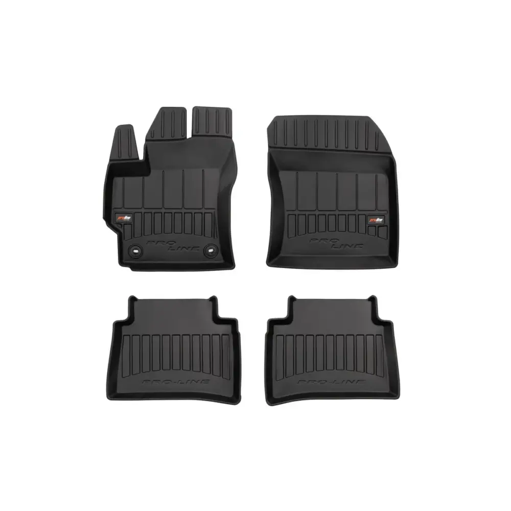 Tappetini Gomma Specifici 3D Proline Nero Set 4 Pezzi per Toyota Corolla Xii