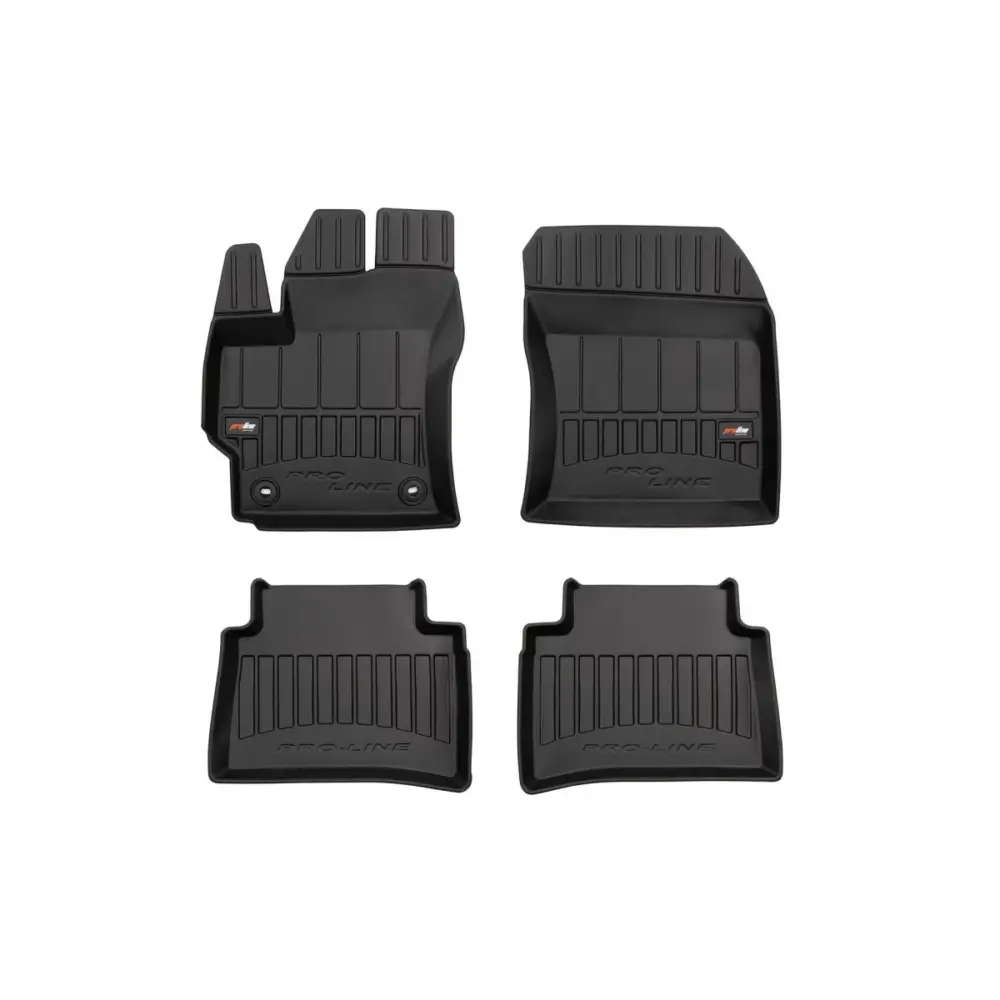 Tappetini Gomma Specifici 3D Proline Nero Set 4 Pezzi per Toyota Corolla Xii
