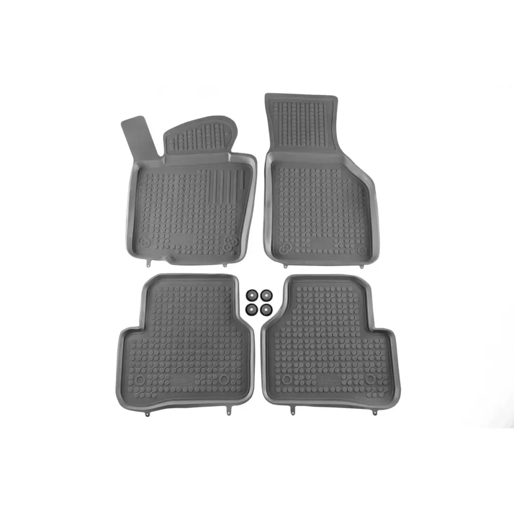 Tappetini Gomma Specifici 4 Pezzi Grigi per Volkswagen Passat B6 2005-2010