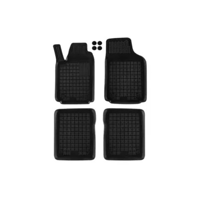 Tappetini Gomma Specifici 4 Pezzi Neri per Audi A2 1999-2005