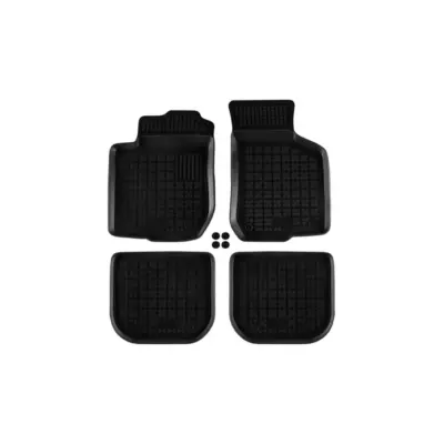 Tappetini Gomma Specifici 4 Pezzi Neri per Audi A3 1996-2003