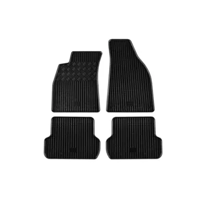 Tappetini Gomma Specifici 4 Pezzi Neri per Audi A4 2000-2004