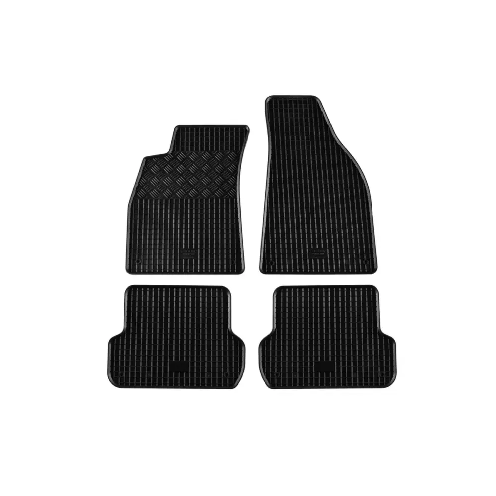 Tappetini Gomma Specifici 4 Pezzi Neri per Audi A4 2000-2004