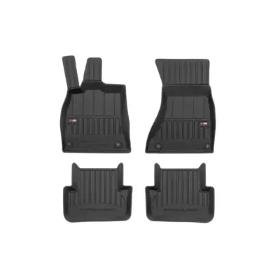 Tappetini Gomma Specifici 4 Pezzi Neri per Audi A4 B8 Berlina 2008-2015
