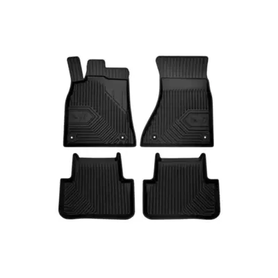 Tappetini Gomma Specifici 4 Pezzi Neri per Audi A4 B8 Berlina Sw Allroad