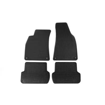 Tappetini Gomma Specifici 4 Pezzi Neri per Audi A4 Berlina 2000-2007