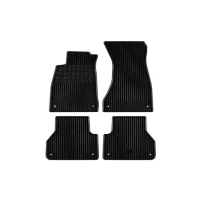 Tappetini Gomma Specifici 4 Pezzi Neri per Audi A4 dal 2015