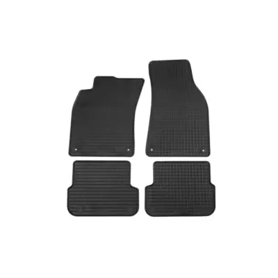 Tappetini Gomma Specifici 4 Pezzi Neri per Audi A6 2006-2011 Berlina e Station