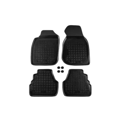 Tappetini Gomma Specifici 4 Pezzi Neri per Audi A6 C5 1997-2004