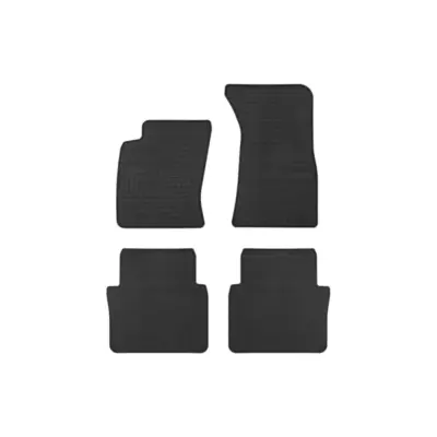 Tappetini Gomma Specifici 4 Pezzi Neri per Audi A8 D3 2002-2009 Passo Corto