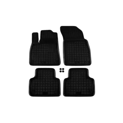 Tappetini Gomma Specifici 4 Pezzi Neri per Audi Q7 dal 2015 5-7 Posti