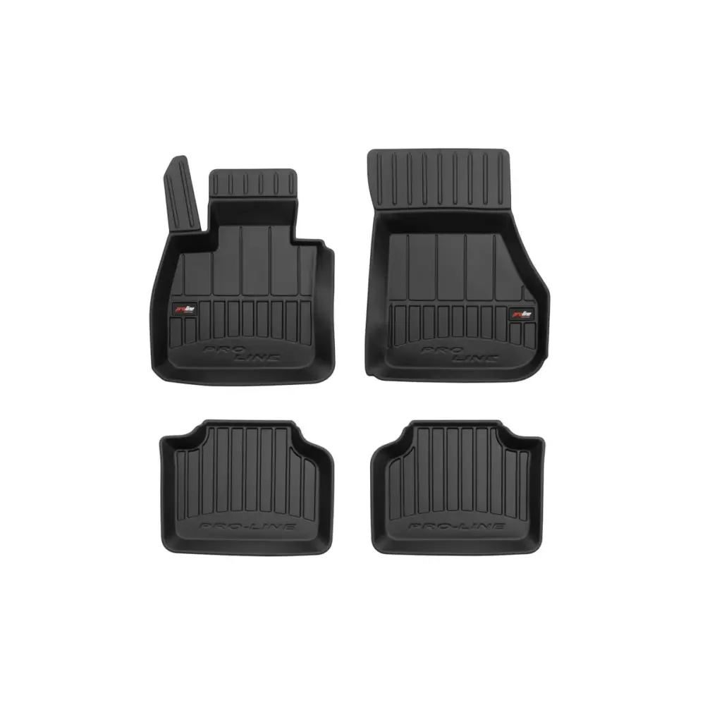 Tappetini Gomma Specifici 4 Pezzi Neri per BMW Serie 2 F45 dal 2014
